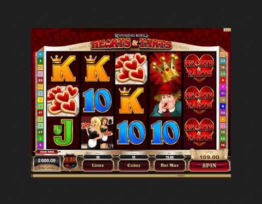 Rhyming Reels Hearts & Tarts Internet Slot